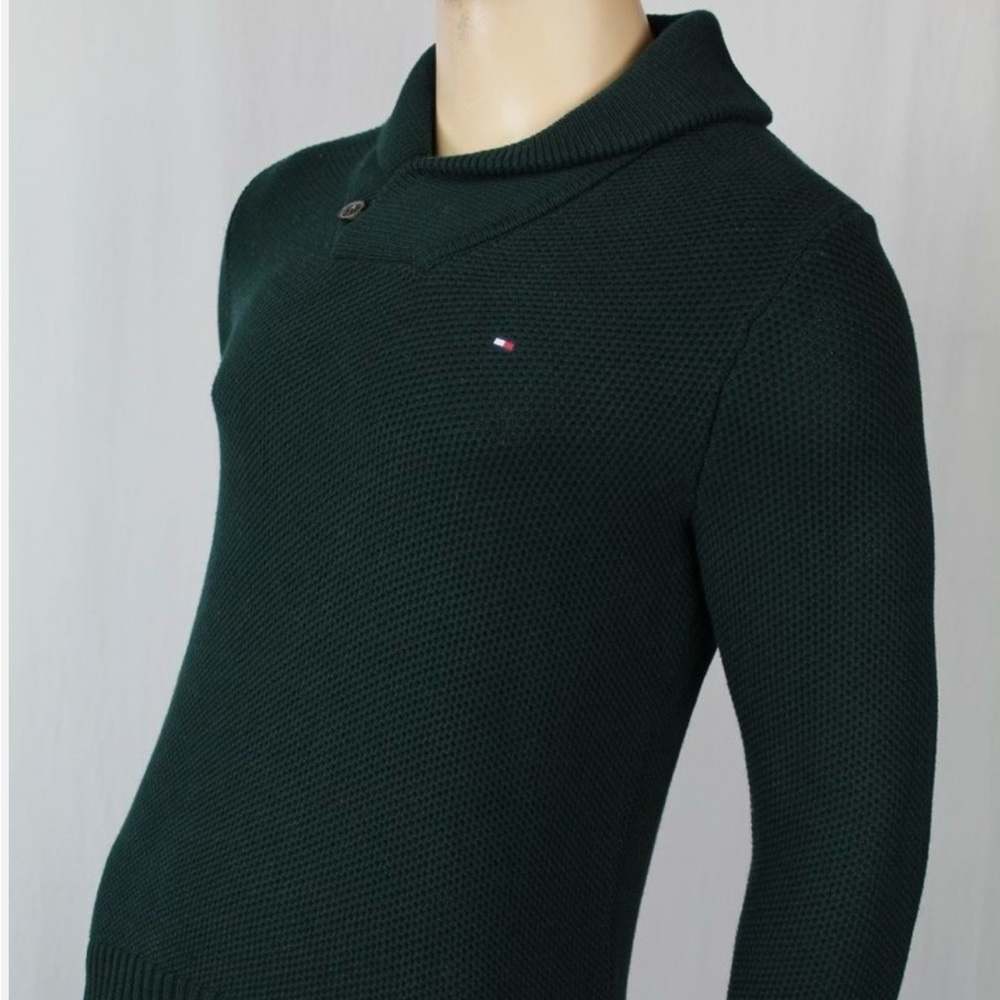 Tommy Hilfiger Dark Green Turtleneck Sweater